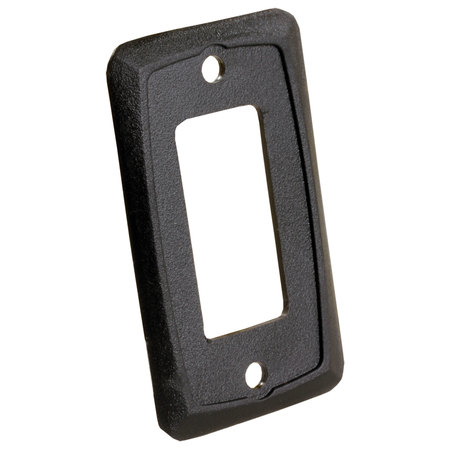 JR PRODUCTS JR Products 13935 Furniture Switch Face Plate - Black 13935